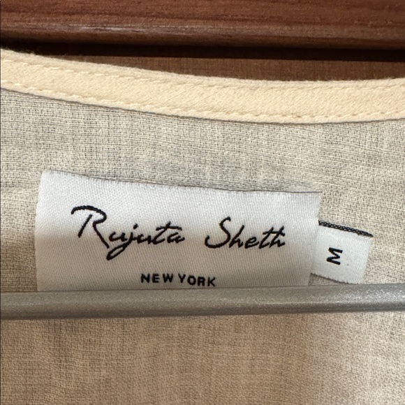 Rujuta Sheth Amira Top Black Appliqué Cream M - Picture 3 of 5